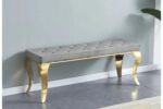 Baroque Bench with Gold Legs - Image 2