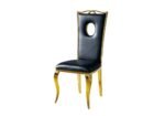 4 Royal Chairs with Gold Legs - Image 2