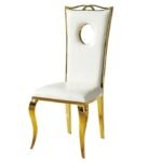 4 Royal Chairs with Gold Legs