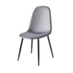 4 and 6 Scandi Chairs with Seamless Black Legs