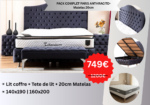 Complete Pack PARIS Storage Bed + 20cm Mattress - Image 2