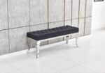Baroque Bench with Silver Legs - Image 2