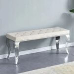 Baroque Bench with Silver Legs