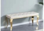 Baroque Bench with Gold Legs