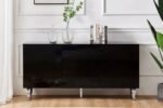 Baroque Lacquered Buffet with Chrome Legs