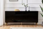 Baroque Lacquered Buffet with Gold Legs - Image 2