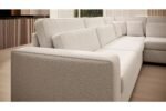 VALERIA CORNER SOFA BEIGE VELVET - Image 2