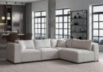 Azra Modular Chenille Sofa, Off-White