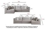 Azra Modular Chenille Sofa, Off-White - Image 6