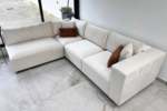 Azra Modular Sofa in Off-White Velvet - Image 15