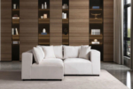 Azra Modular Sofa in Off-White Velvet - Image 3