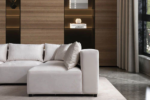 Azra Modular Sofa in Off-White Velvet - Image 9