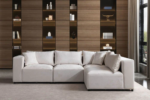 Azra Modular Sofa in Off-White Velvet - Image 7