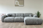 Cloud Sofa in Marbella Cream and Anthracite Fabric - Image 6