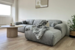 Cloud Sofa in Marbella Cream and Anthracite Fabric - Image 5
