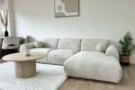 Cloud Sofa in Marbella Cream and Anthracite Fabric - Image 4