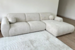 Cloud Sofa in Marbella Cream and Anthracite Fabric - Image 3