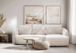 Porto Marbella Off-White Convertible Corner Sofa
