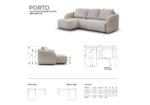 Porto Marbella Off-White Convertible Corner Sofa - Image 5