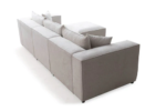Elegance Chenille Modular Sofa Off-White 3+1 Ottoman - Image 5