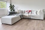 Elegance Chenille Modular Sofa Off-White 4+1 Ottoman - Image 3