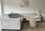 Karola Convertible Sofa in Marbella Cream and Anthracite Fabric - Image 6