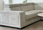 Karola Convertible Sofa in Marbella Cream and Anthracite Fabric - Image 4
