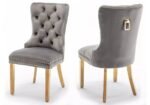 LORA gold upholstered chair - Image 4