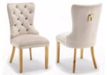 LORA gold upholstered chair - Image 3