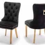LORA gold upholstered chair