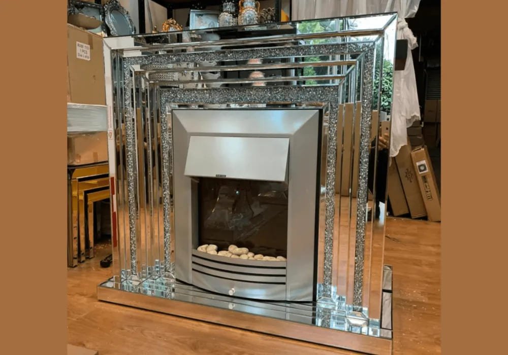 Fireplace Mirror 120x38x100 CM