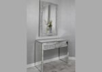 Dressing Table with Mirror and 2 Drawers, 110x45x80 cm