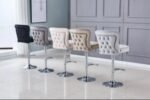 E 2 or 4 Gabrielle bar stool chrome anthracite - Image 2