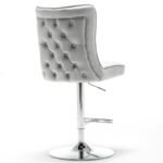 E 2 or 4 Gabrielle bar stool chrome anthracite