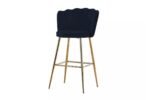 E Bar Stool in Golden velvet nymphea