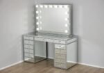 Elegant vanity dressing table set with Bluetooth mirror and LED lights (13 drawers) - Image 2