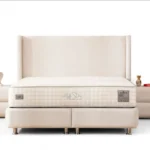 COCO White Off-White Storage Bed - Velvet