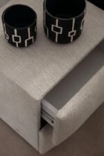 Jade Chenille Off-White Storage Bed - Image 6