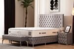 LAGOS GREY Storage Bed - Tufted Velvet - Image 4