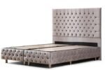 LAGOS GREY Storage Bed - Tufted Velvet - Image 3