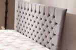 LAGOS GREY Storage Bed - Tufted Velvet - Image 7