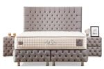 LAGOS GREY Storage Bed - Tufted Velvet - Image 5