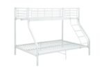 White 2+1 Bunk Bed - Image 3