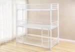 Trio Metal Bunk Bed 1 Place 90e190 cm