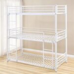 Trio Metal Bunk Bed 1 Place 90e190 cm