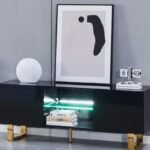 Alya Lacquered Wood TV Stand
