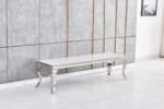 Baroque Chrome TV Stand 160x45x45 CM - Image 4