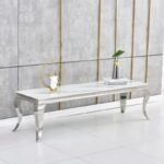 Baroque Chrome TV Stand 160x45x45 CM