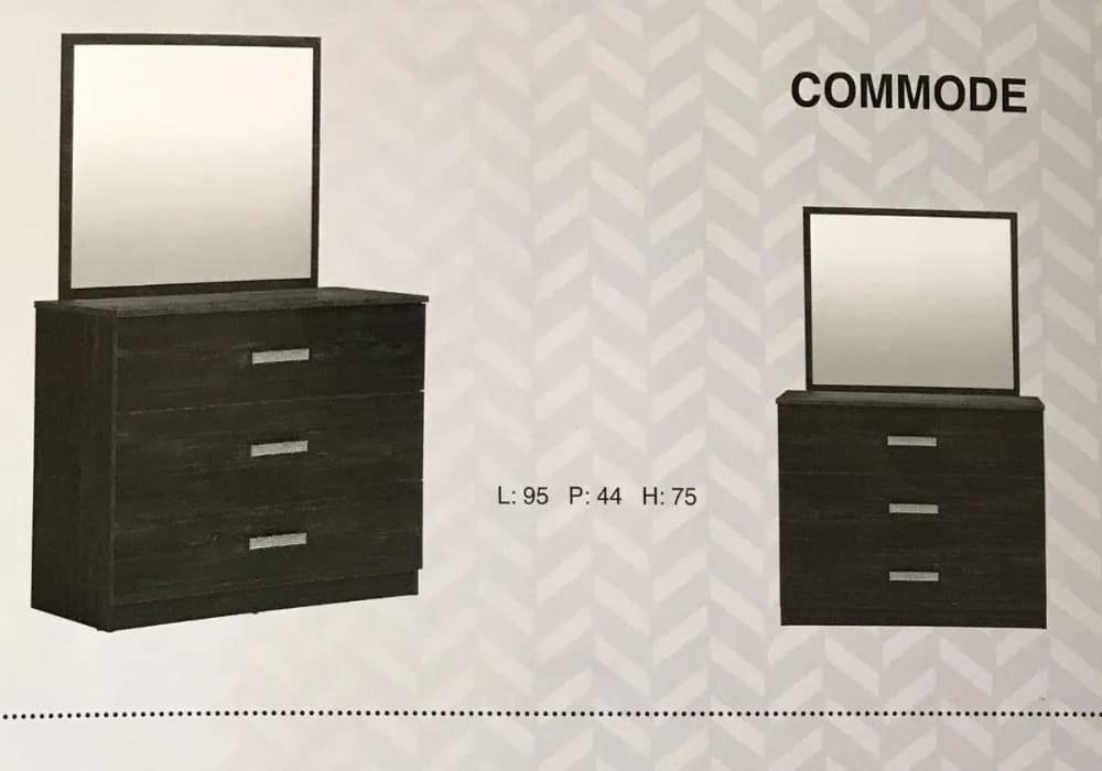 Ibiza Chest of Drawers + Mirror