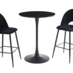 Pink Bar Table with Black Legs